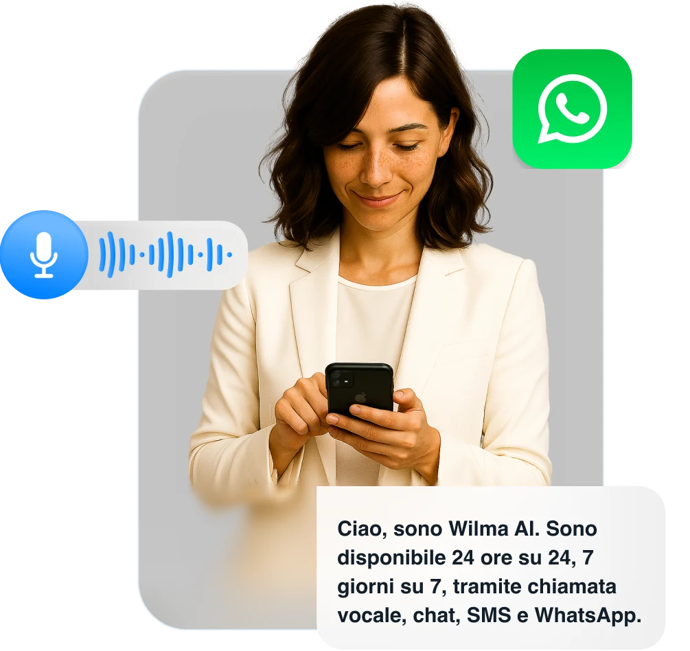 Immagine ufficiale Wildix: Wilma AI disponibile via voce, chat, SMS e WhatsApp
