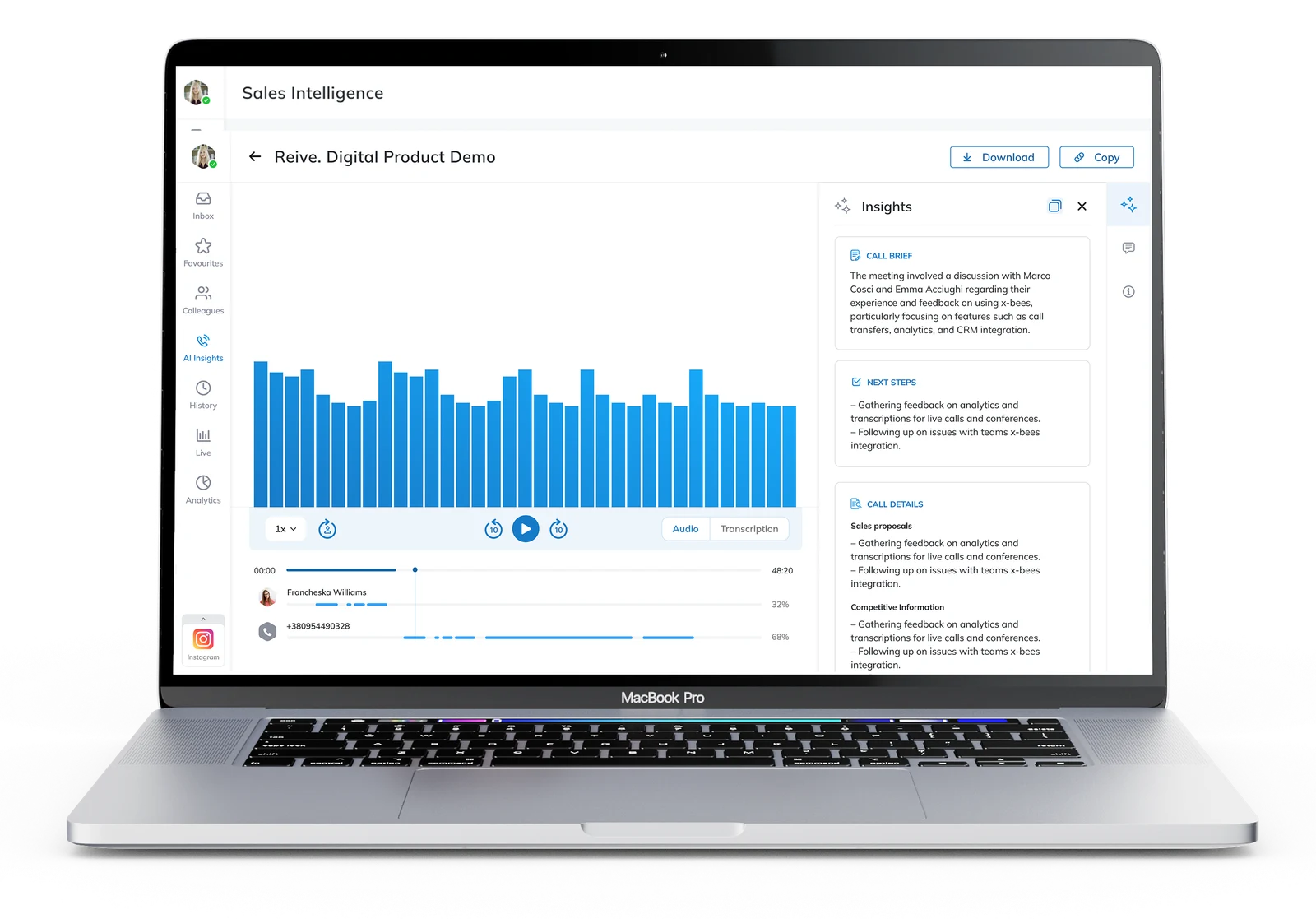 Analisi ufficiale delle conversazioni in x-bees